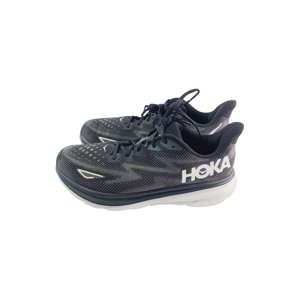 Hoka One One Athletic Running Shoes,‎ Men, Size 12.5, Black/White Color.